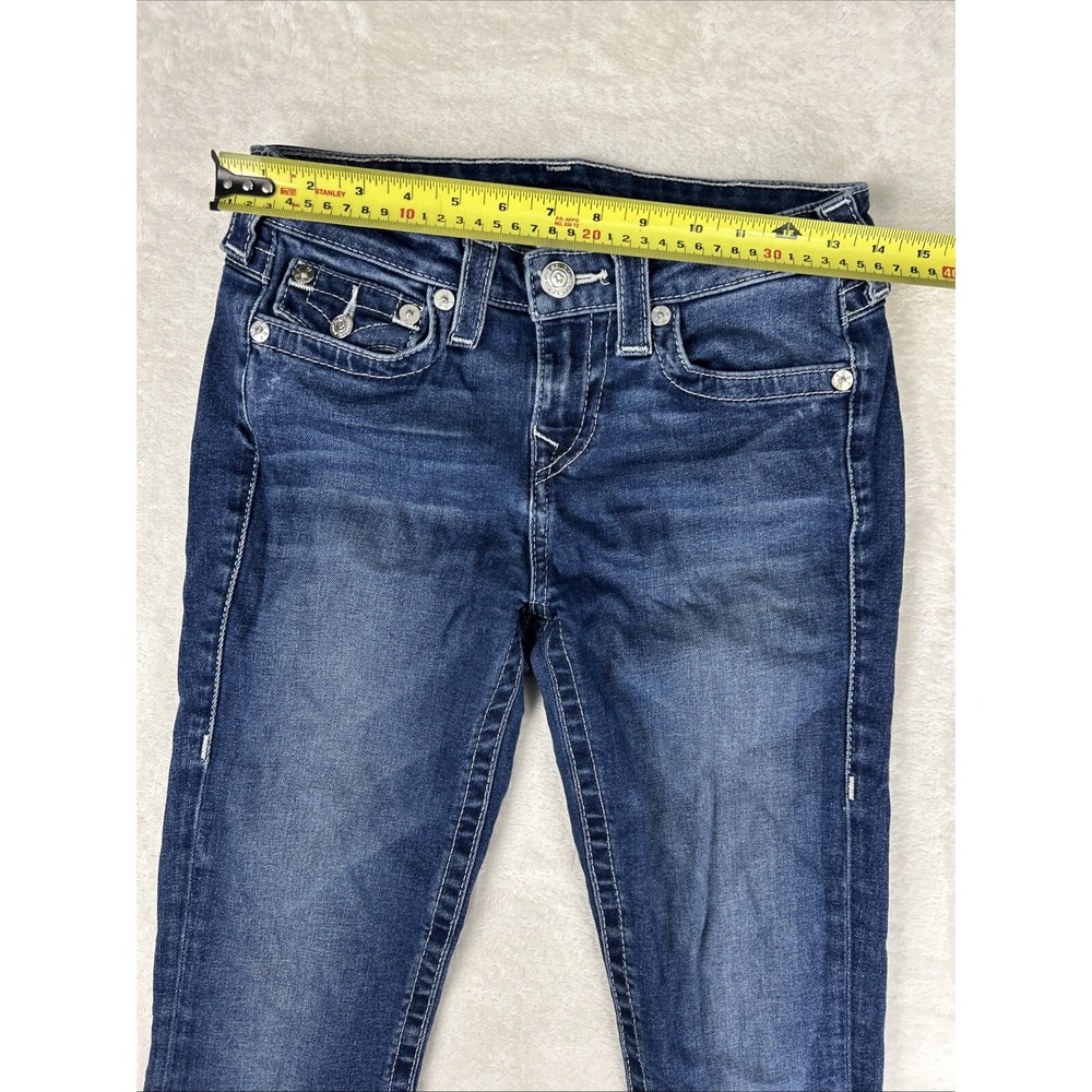True Religion Billie Jeans Women's 27 X 29.5 Mid Rise Straight Stretch Flap - Picture 5 of 13
